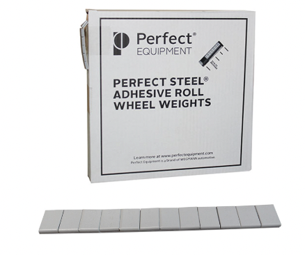 Coated Steel Adhesive Low Profile Wheel Balancing Tape Weights, .25 oz, (1) Box